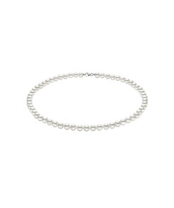 Collana Oro Bianco Perle Comete Gioielli Collezione Classic