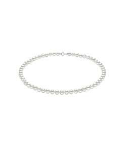Collana Oro Bianco Perle Comete Gioielli Collezione Classic