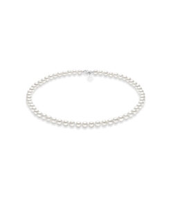 Collana Oro Bianco Perle Comete Gioielli Collezione Classic