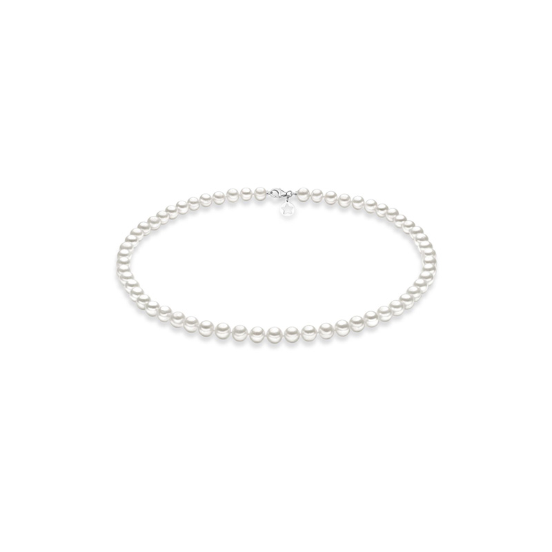 Collana Oro Bianco Perle Comete Gioielli Collezione Classic