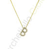 Collana Oro Giallo Diamanti Marcori Collezione Letters