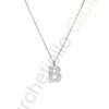 Collana Oro Bianco Diamanti Marcori Collezione Letters