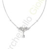 Collana Argento Bianco Zirconi Comete Gioielli Collezione Farfalle