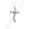 Croce Oro Bianco Diamanti Comete Gioielli Collezione Croisette