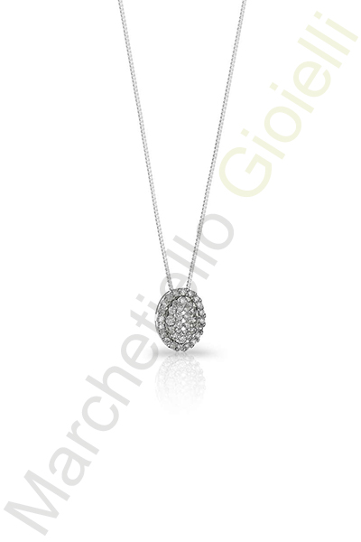 Collana Oro Bianco Diamanti Comete Gioielli Collezione Fenice
