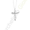 Croce Oro Bianco Diamanti Comete Gioielli Collezione Croisette