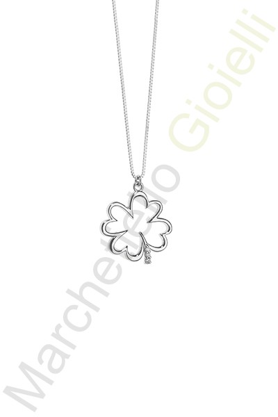 Collana Oro Bianco Diamanti Comete Gioielli Collezione Fantasia Di Diamanti