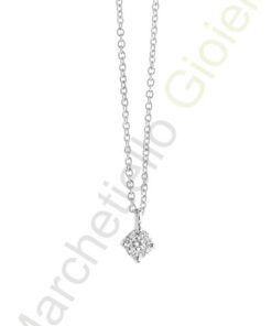Punto Luce Oro Bianco Diamanti Comete Gioielli Collezione Classic