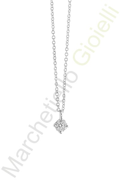 Punto Luce Oro Bianco Diamanti Comete Gioielli Collezione Classic