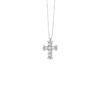 Croce Oro Bianco Diamanti Comete Gioielli Collezione Princess