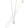 Collana Oro Bianco Diamanti Comete Gioielli Collezione Petali