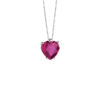 Collana Oro Bianco Rubino Ricristallizzato Comete Gioielli Collezione Storia Di Luce