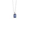Collana Oro Bianco Diamanti Zaffiro Ricristallizzato Comete Gioielli Collezione Storia Di Luce