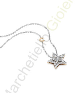 Collana Oro Bianco Diamanti Comete Gioielli Collezione Stella