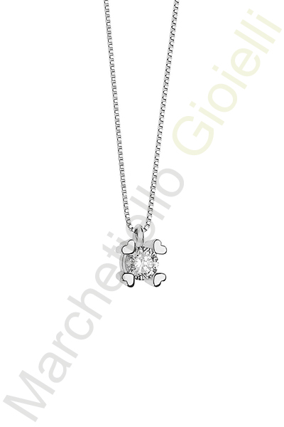 Punto Luce Oro Bianco Diamanti Comete Gioielli Collezione Sigillo