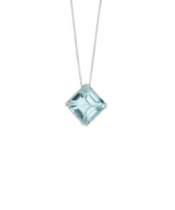 Collana Oro Bianco Topazio Comete Gioielli Collezione Fantasia Di Topazio