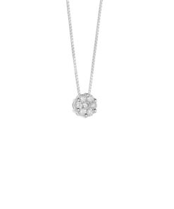 Collana Oro Bianco Diamanti Comete Gioielli Collezione Rose Di Diamanti