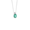 Collana Oro Bianco Diamanti Smeraldo Comete Gioielli Collezione Storia Di Luce