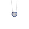 Collana Oro Bianco Diamanti Zaffiri Comete Gioielli Collezione Love In Love