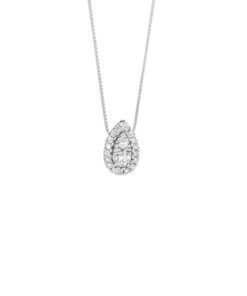 Collana Oro Bianco Diamanti Comete Gioielli Collezione Gocce Di Stella