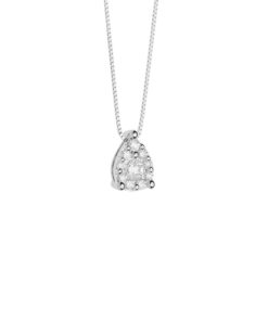 Collana Oro Bianco Diamanti Comete Gioielli Collezione Rose Di Diamanti