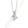 Collana Oro Bianco Diamanti Comete Gioielli Collezione Classic