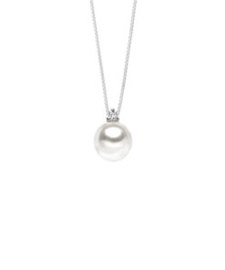 Collana Oro Bianco Diamanti Perle Comete Gioielli Collezione Easy Basic