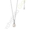 Collana Oro Bianco Diamanti Perle Comete Gioielli Collezione Classic