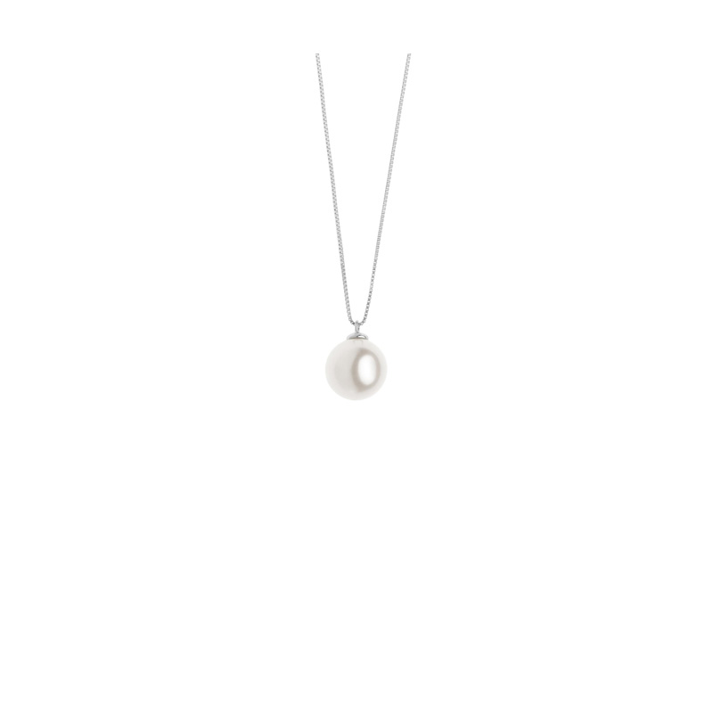Collana Oro Bianco Perle Comete Gioielli Collezione Easy Basic