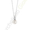Collana Oro Bianco Diamanti Perle Comete Gioielli Collezione Easy Basic