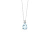 Collana Oro Bianco Diamanti Acquamarina Comete Gioielli Collezione Fantasia Di Acquamarina