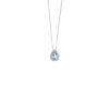 Collana Oro Bianco Diamanti Acquamarina Comete Gioielli Collezione Azzurra