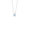 Collana Oro Bianco Diamanti Acquamarina Comete Gioielli Collezione Azzurra