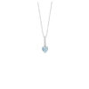 Collana Oro Bianco Diamanti Acquamarina Comete Gioielli Collezione Azzurra