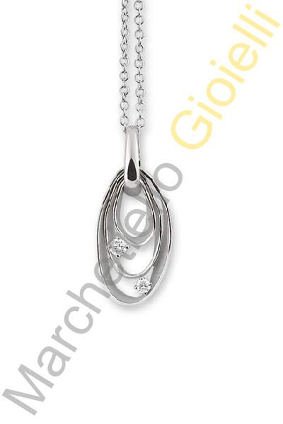 Collana Oro Bianco Diamanti Annamaria Cammilli Collezione Dune
