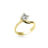 Solitario Oro Giallo Diamanti Luce Collezione Unica