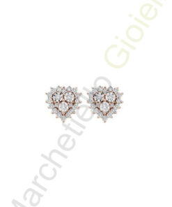 Orecchini Oro Rosa Diamanti Luce Collezione Armonie