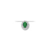 Collana Oro Bianco Diamanti Smeraldo Luce Collezione Iride