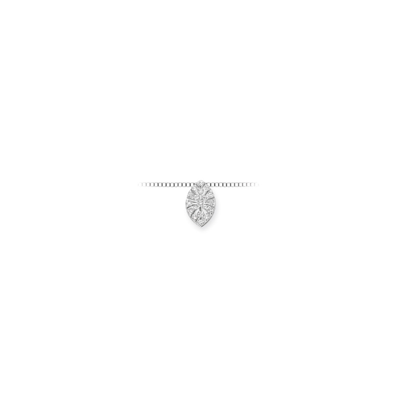 Collana Oro Bianco Diamanti Luce Collezione Vivace