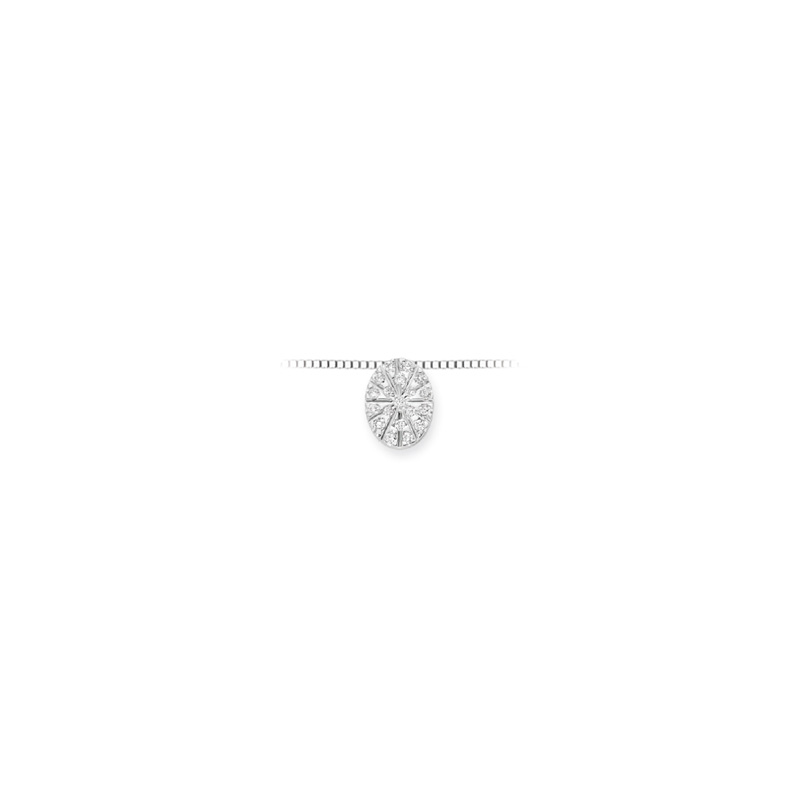Collana Oro Bianco Diamanti Luce Collezione Vivace