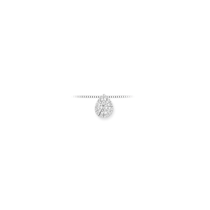 Collana Oro Bianco Diamanti Luce Collezione Vivace