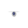Collana Oro Bianco Diamanti Zaffiro Luce Collezione Iride