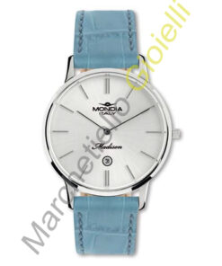 Orologio Acciaio Pelle Quarzo Mondia Collezione Madison