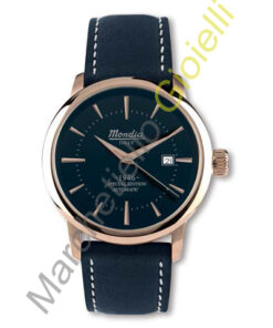Orologio Acciaio Cinturino Pelle Automatico Mondia Collezione 1945