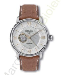 Orologio Acciaio Cinturino Pelle Automatico Mondia Collezione 1946