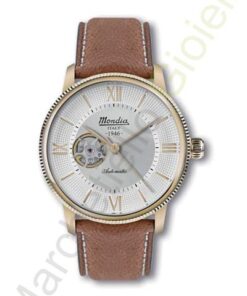 Orologio Acciaio Cinturino Pelle Automatico Mondia Collezione 1945