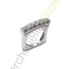 Anello Oro Bianco Diamanti Pontevecchio Collezione Artemide