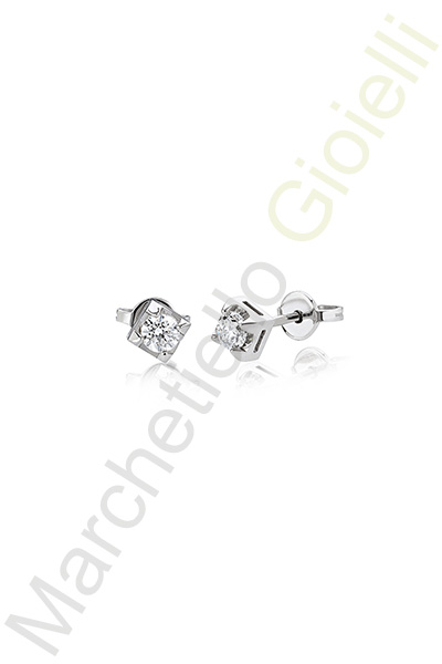 Orecchini Oro Bianco Diamanti Crieri Collezione Icon