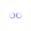 Orecchini Argento Bianco Zirconi Comete Gioielli Collezione Glamour