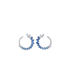 Orecchini Argento Bianco Zirconi Comete Gioielli Collezione Glamour
